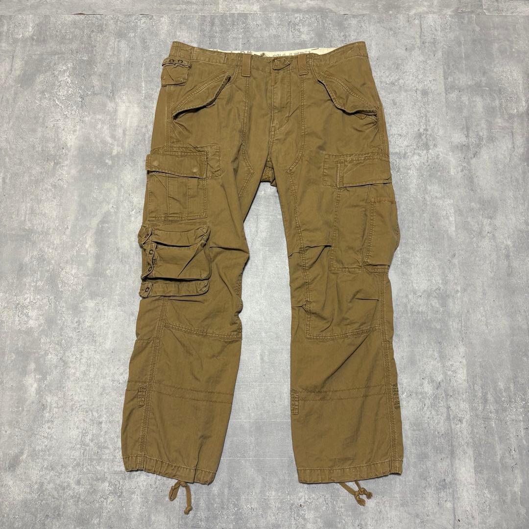 ポロバイラルフローレン　パラシュート　カーゴパンツ　ミリタリー　38×30