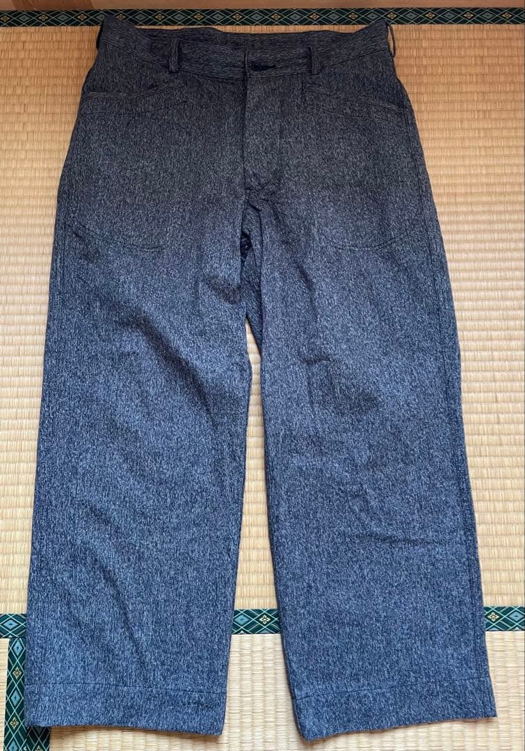 JELADOブラックシャンブレートラウザー　ビンテージ