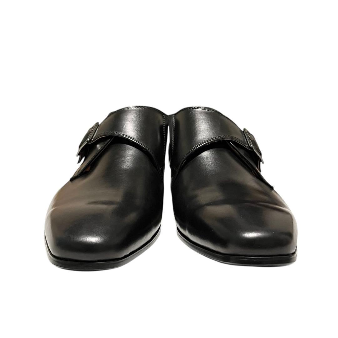 【極美品】◾️フローシャイム◾️モンクストラップ◾️本革◾️ブラック◾️ビジネスシューズ