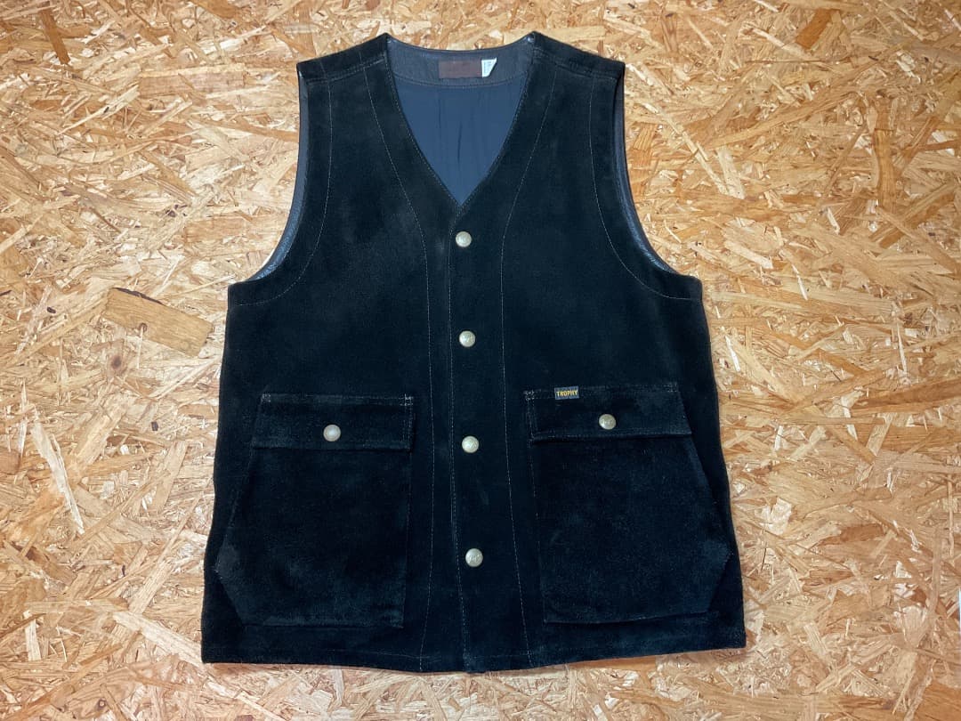 トロフィークロージング ランチャー ステアハイド スエード ベスト 40
