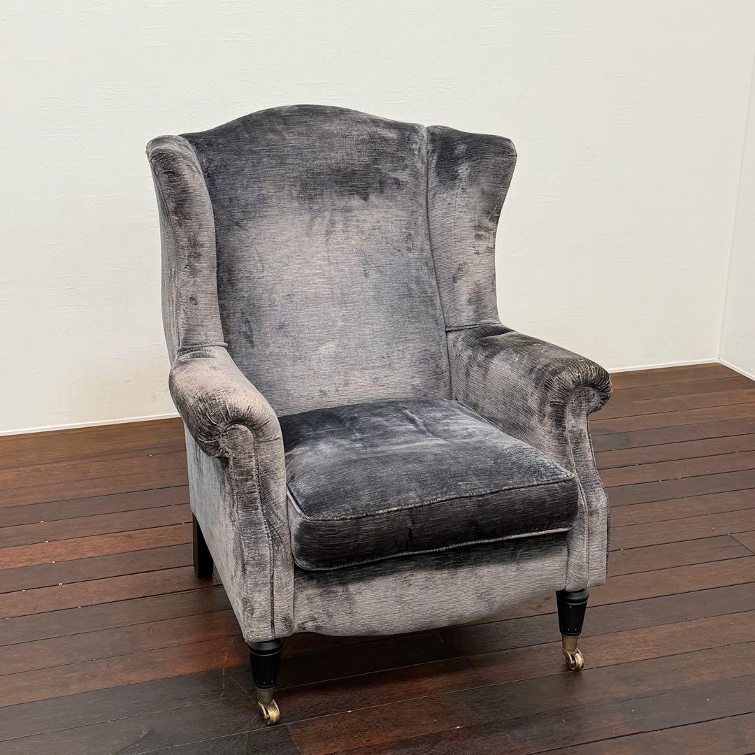 H19K69 Laura Ashley ローラアシュレイ ウィングバックチェア