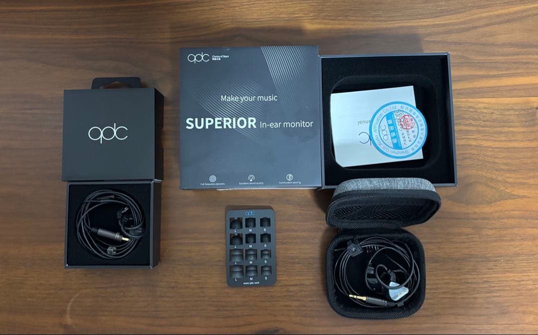 ほぼ新品 qdc SUPERIOR 純正4.4mmケーブル付き