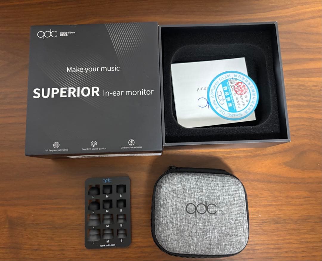 ほぼ新品 qdc SUPERIOR 純正4.4mmケーブル付き