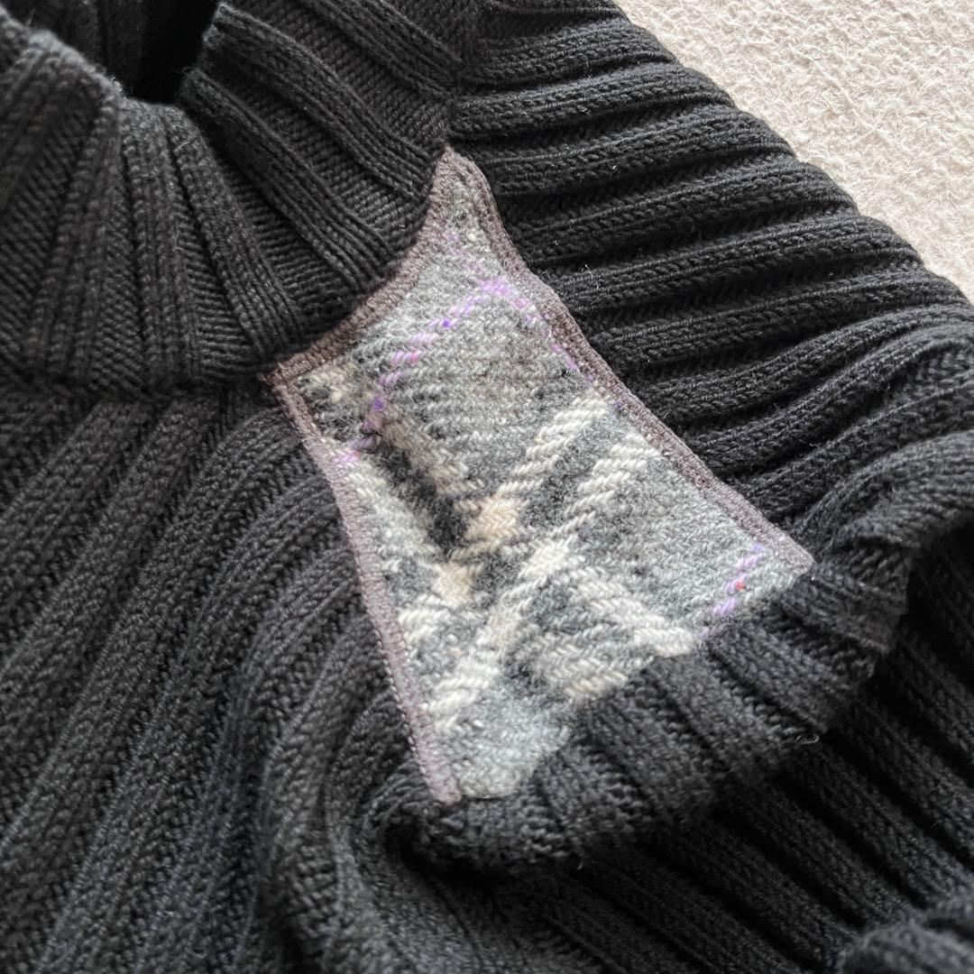 BURBERRY LONDON バーバリー ジップアップ ドライバーズニット