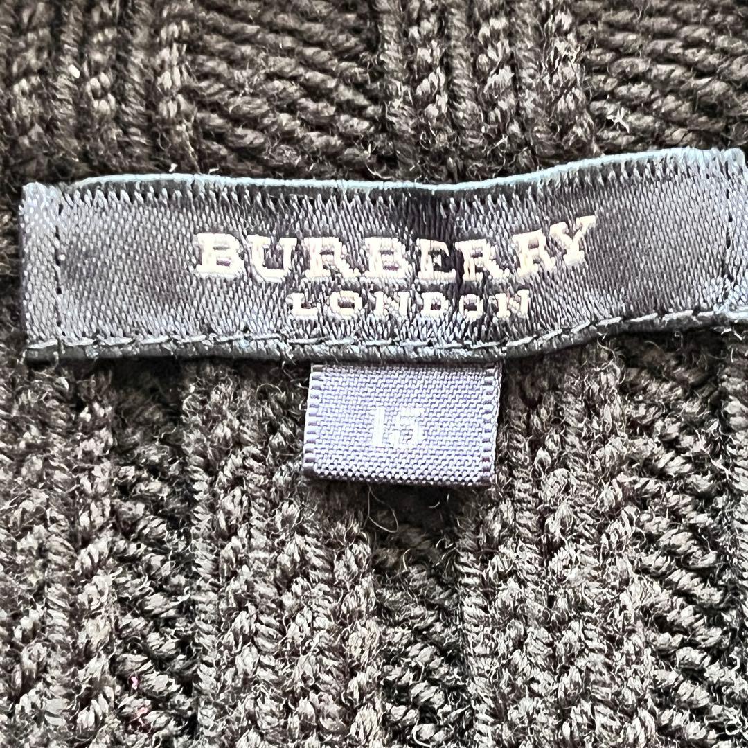 BURBERRY LONDON バーバリー ジップアップ ドライバーズニット