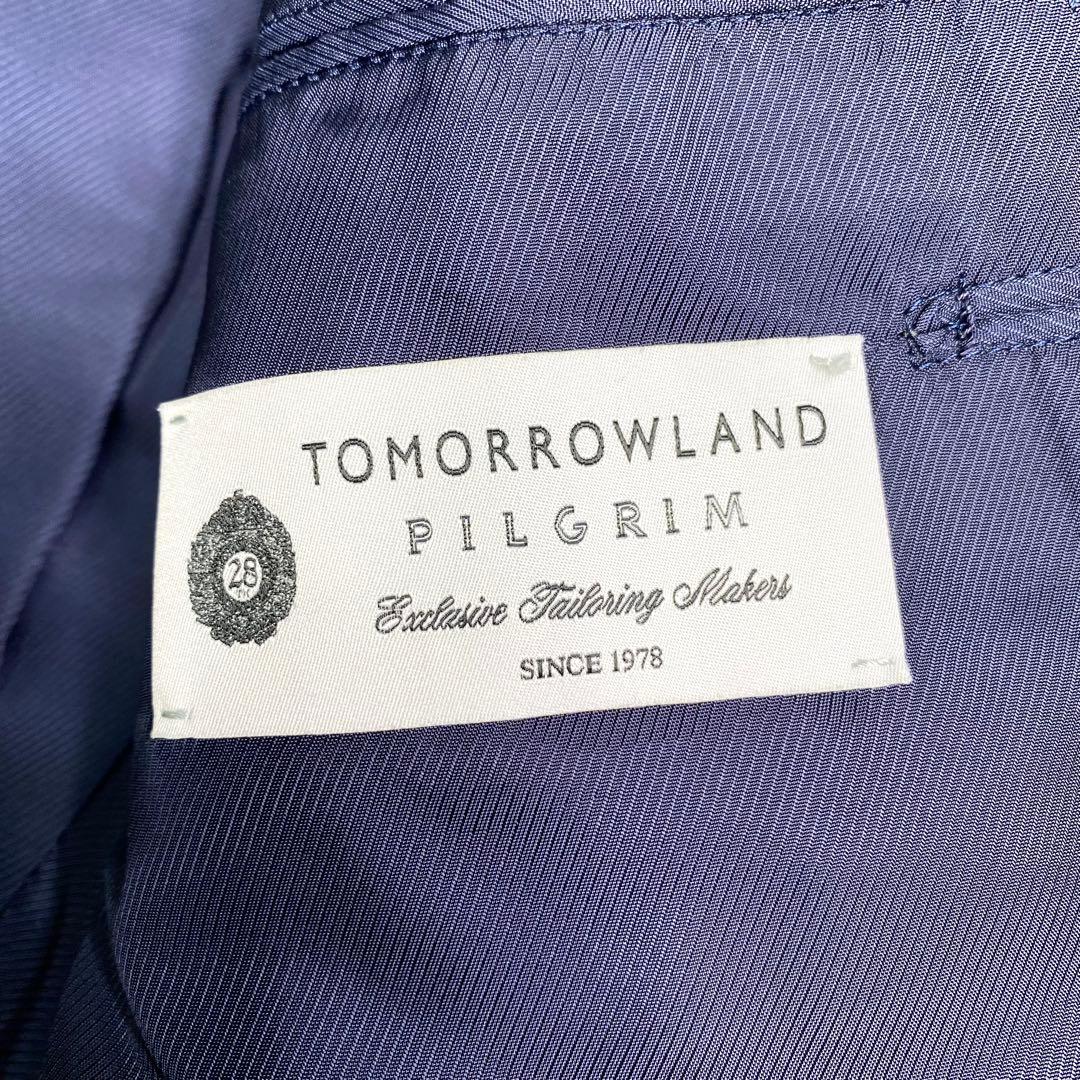 美品✨Tomorrowland テーラード ピルグリム ロロピアーナ ネイビー
