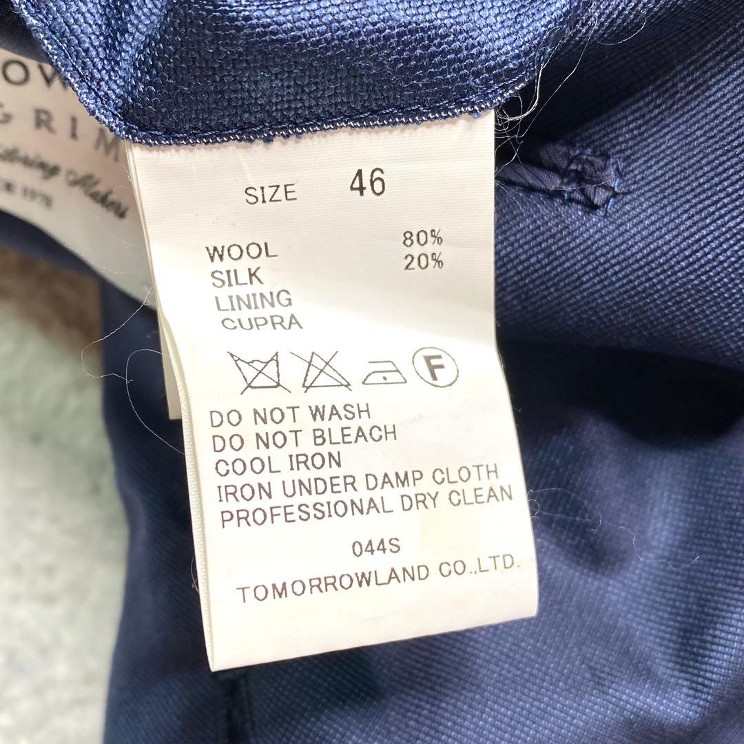 美品✨Tomorrowland テーラード ピルグリム ロロピアーナ ネイビー