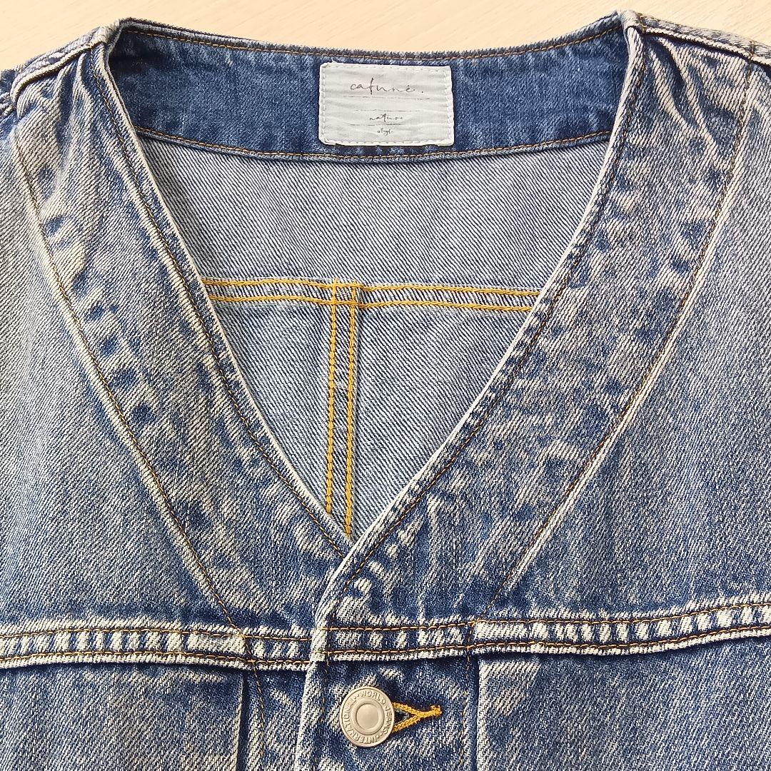 新品タグ付 2026新作 カフネ デニム ジャケット フリーサイズ Mal.