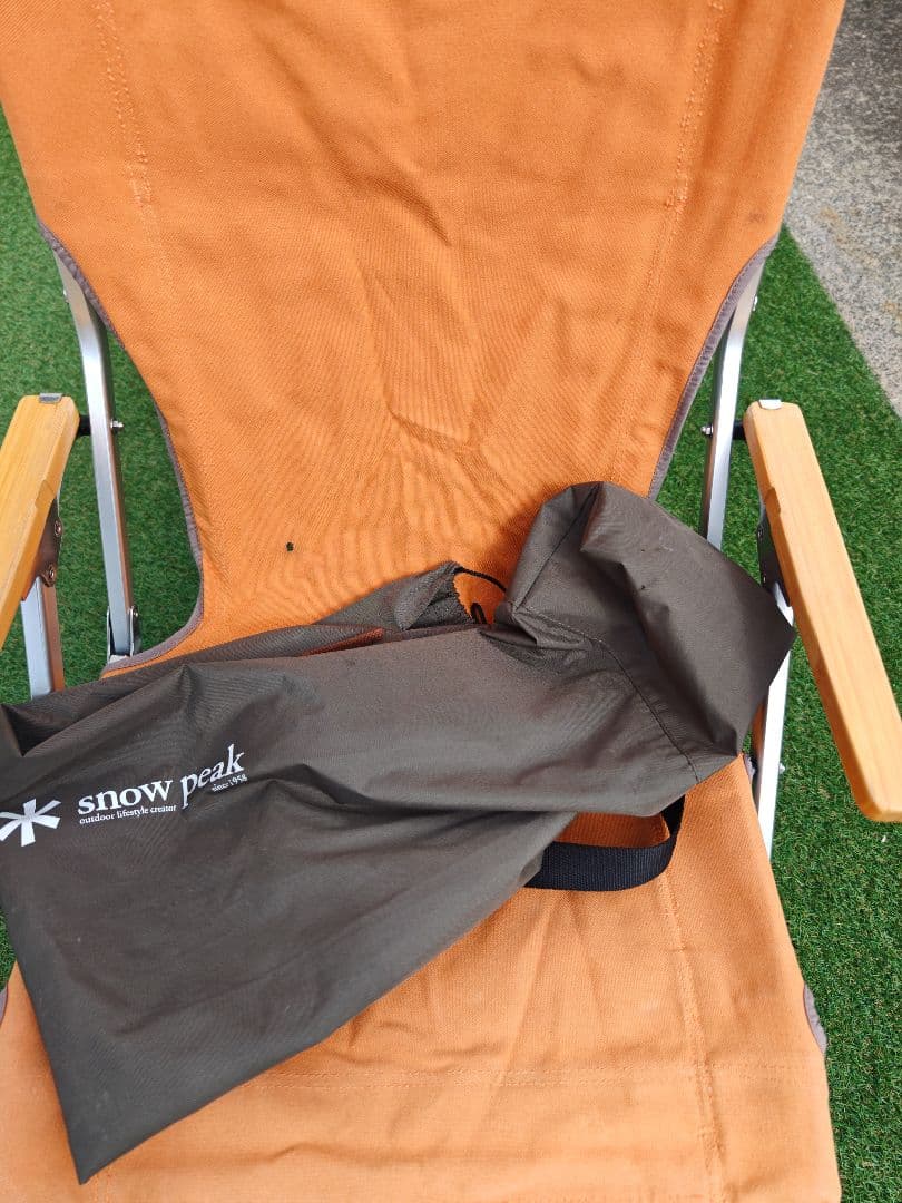 スノーピークローチェア　オレンジ
