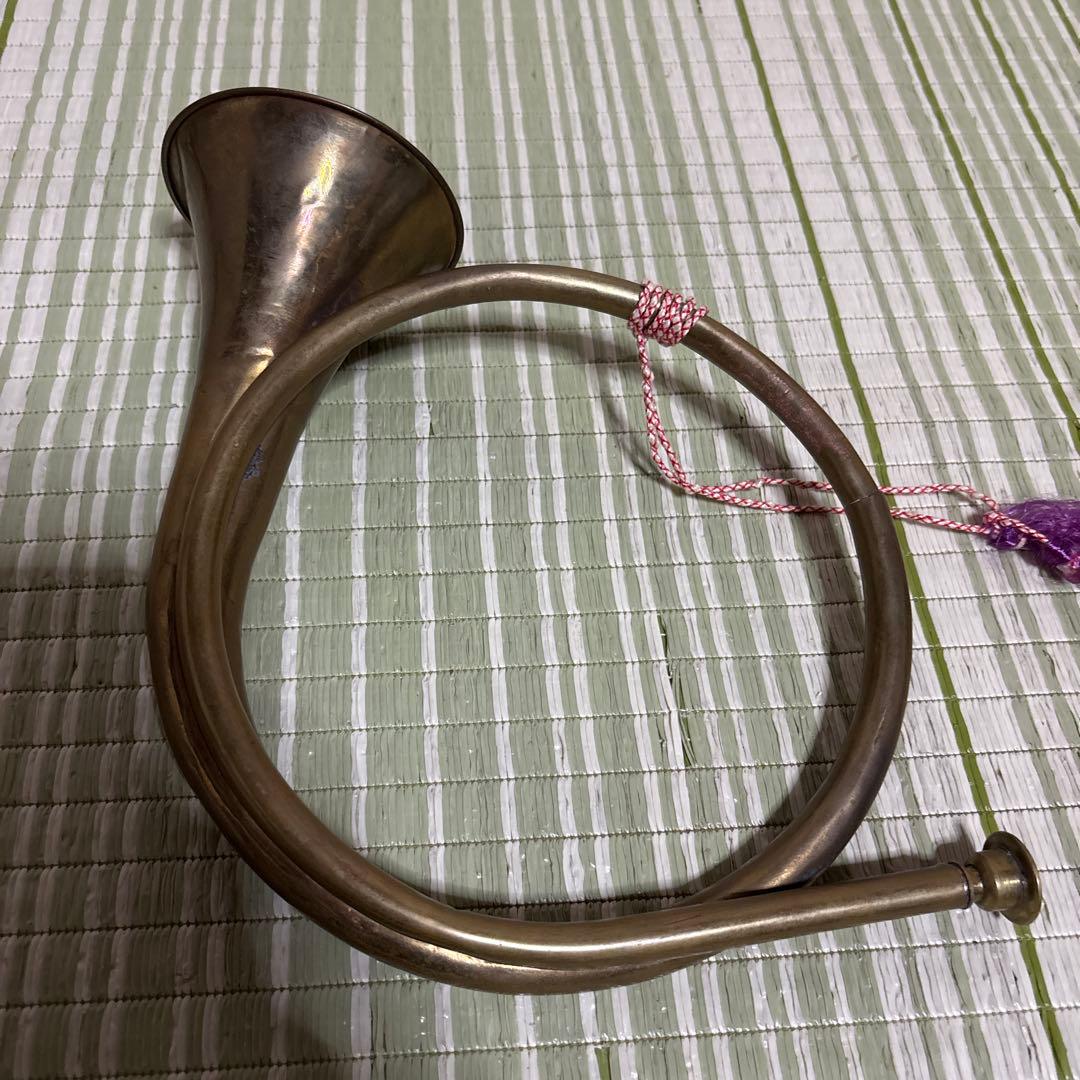 ホルン　ポストホルン　郵便ラッパ　管楽器　吹奏楽　音楽　レトロ　アンティーク