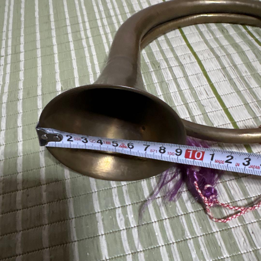 ホルン　ポストホルン　郵便ラッパ　管楽器　吹奏楽　音楽　レトロ　アンティーク