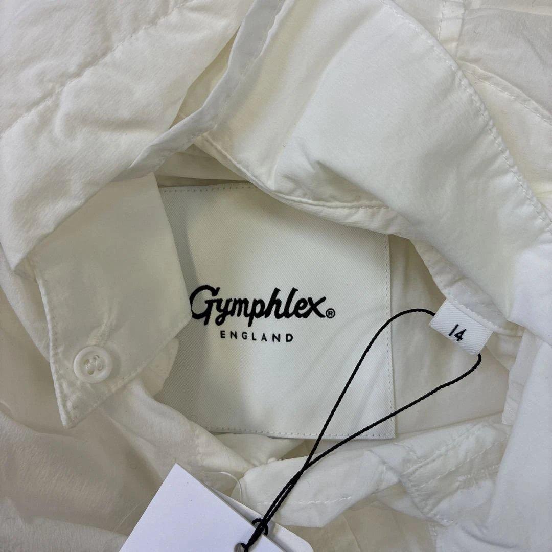Gymphlex ホワイト長袖シャツ