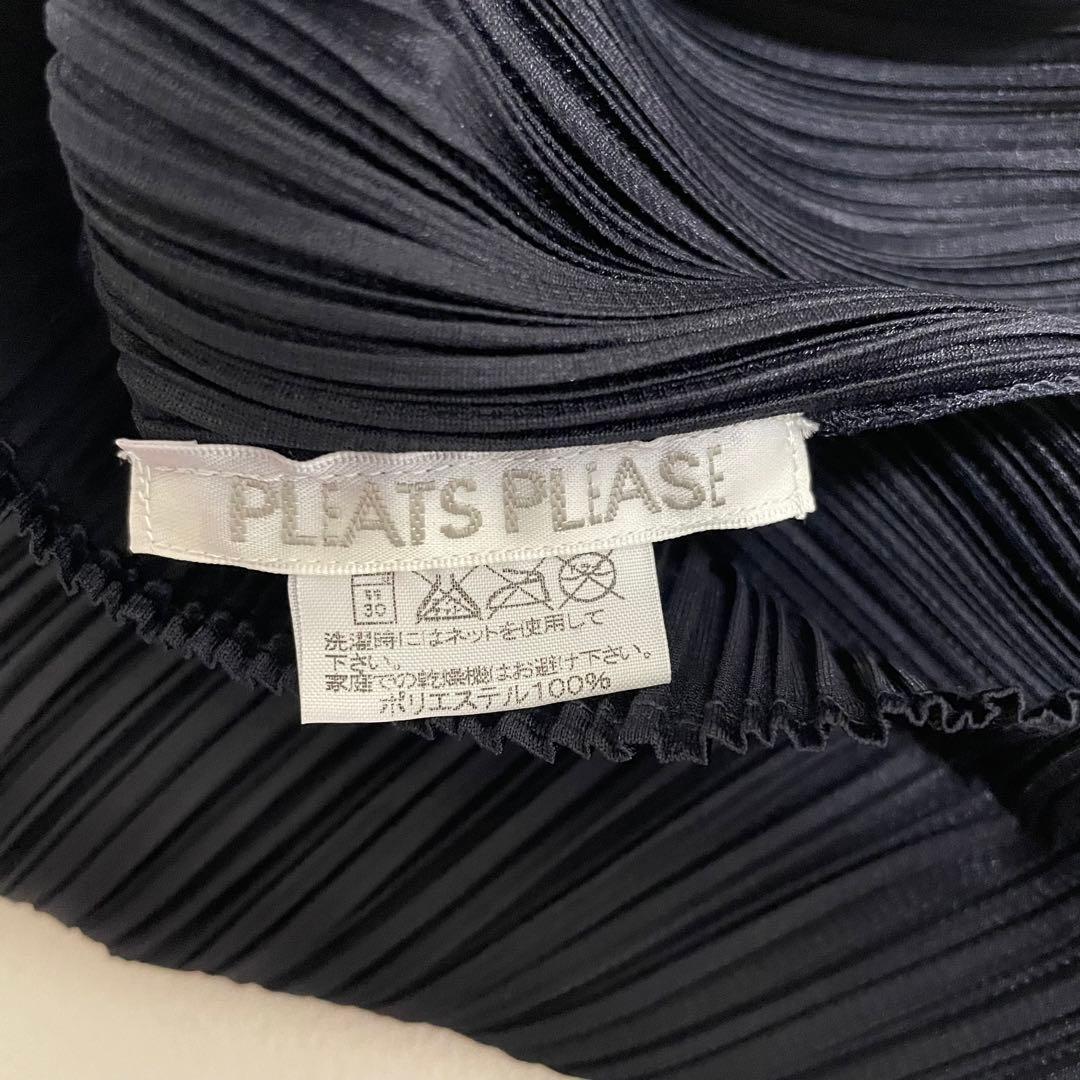 美品 PLEATS PLEASE プリーツ プリーズ　ネイビー　チュニック