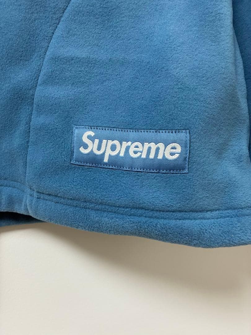 supreme 22AW シュプリーム　ボックスロゴ モックネック フリース　M
