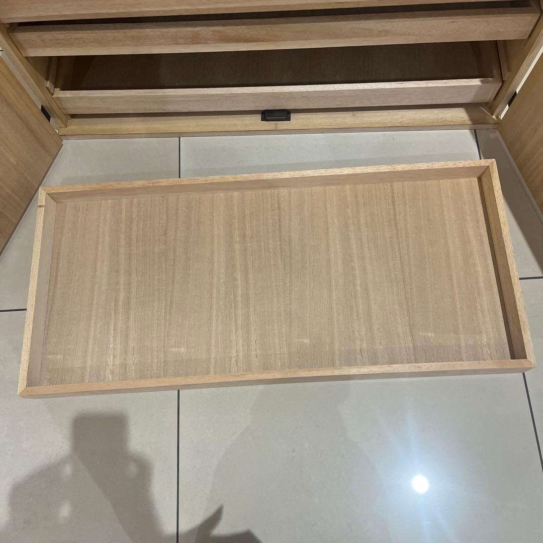 桐 衣装ケース 4段 桐箱 桐箪笥 着物 和服　桐　両開　衣裳箱　扉付　上置