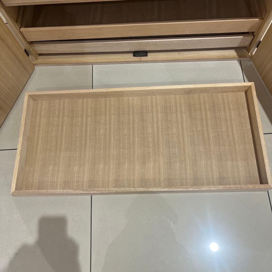 桐 衣装ケース 4段 桐箱 桐箪笥 着物 和服　桐　両開　衣裳箱　扉付　上置