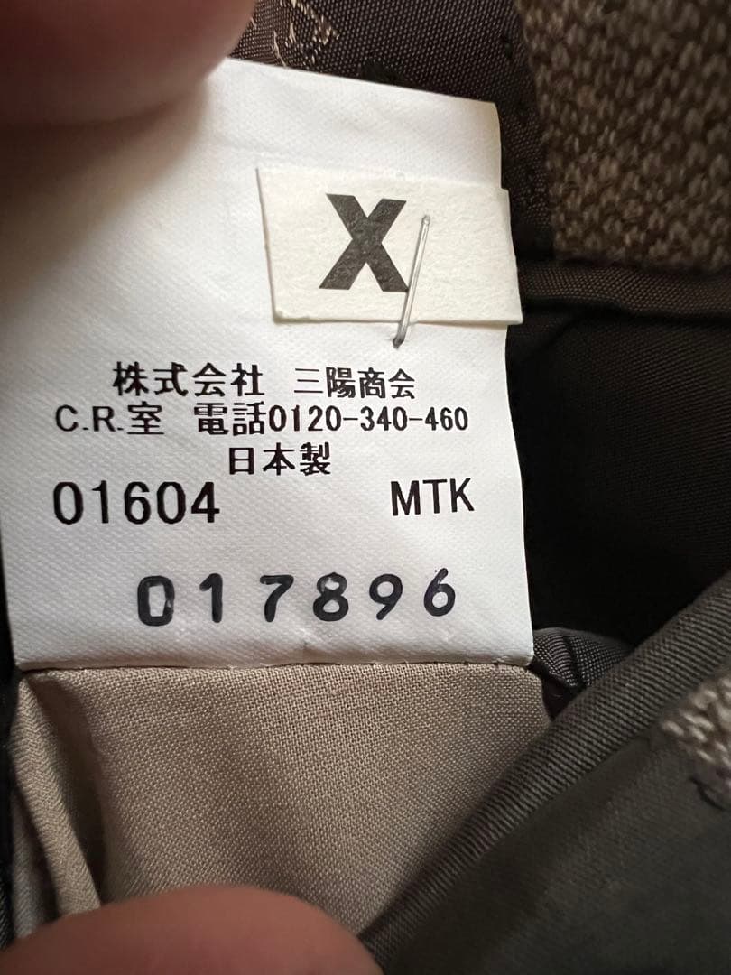 希少 Burberry カシミヤ100% テーラードジャケット M相当 日本製