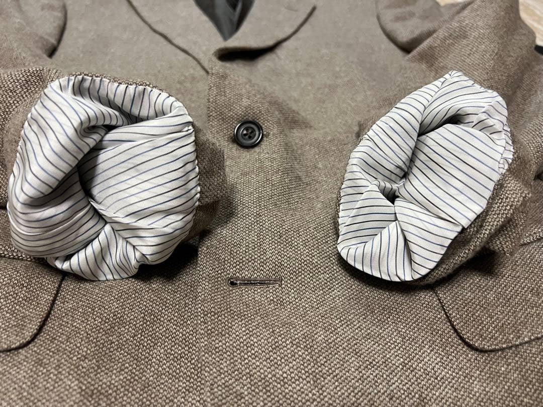 希少 Burberry カシミヤ100% テーラードジャケット M相当 日本製