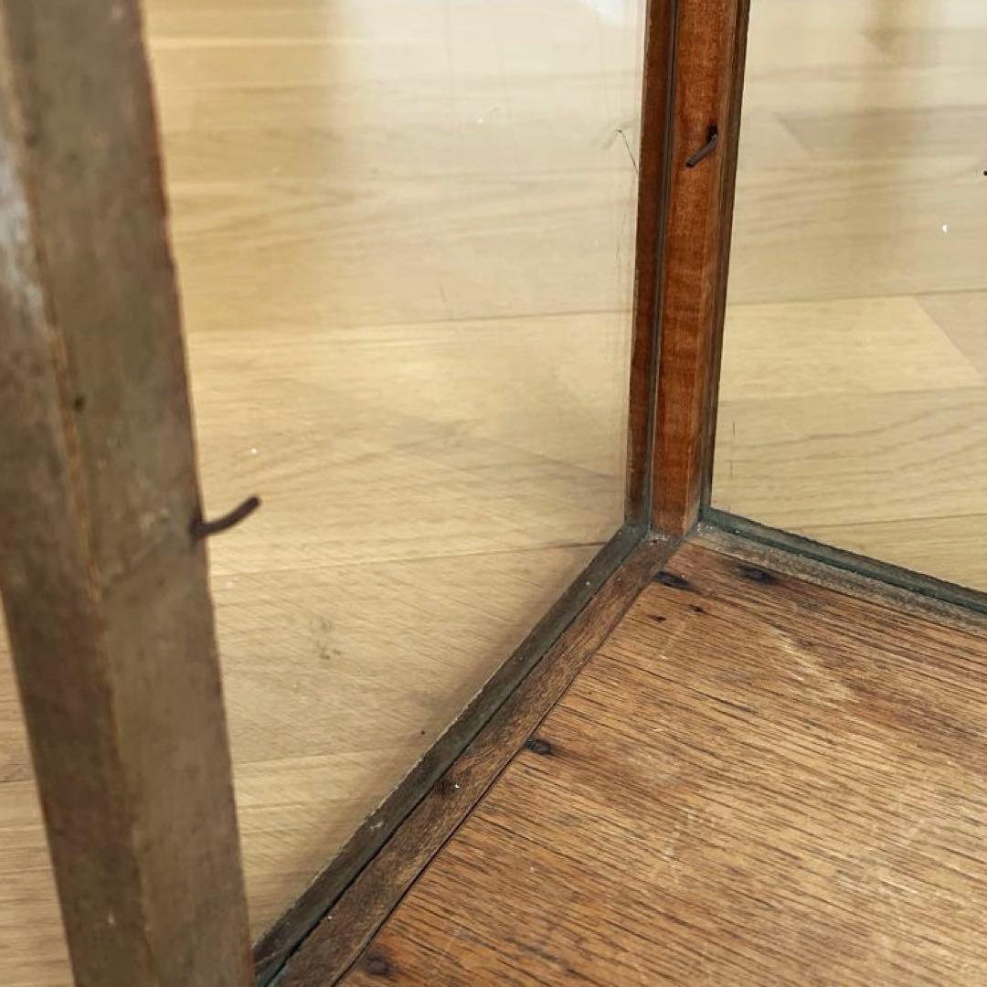 古道具　昭和レトロ　木製　ガラス　ショーケース