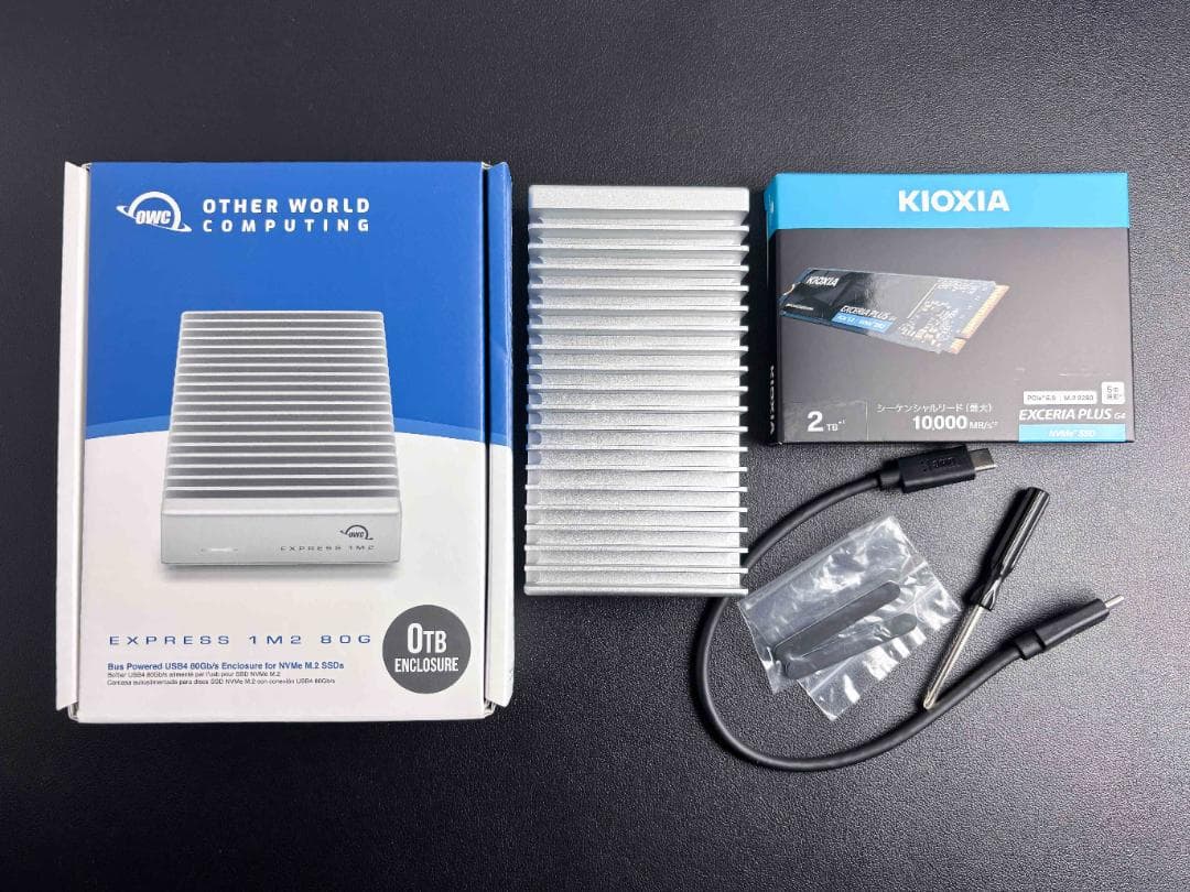 OWC Express 1M2 80G＋キオクシア SSD 2TB 外付け