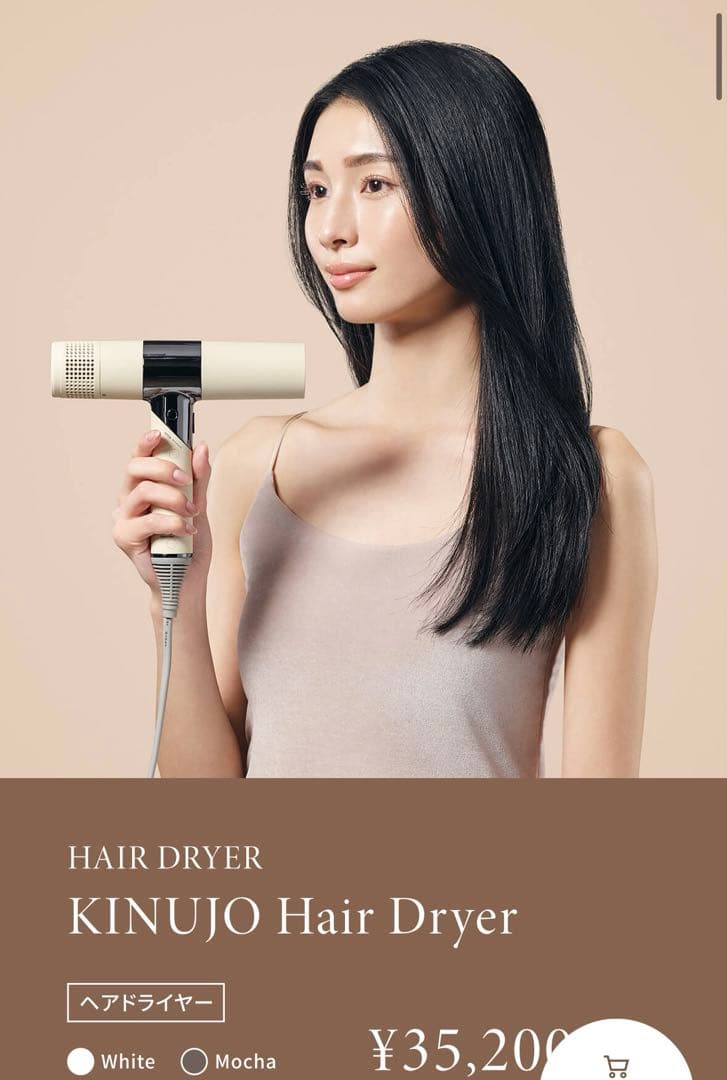 【新品未開封】KINUJO Hair Dryer モカ