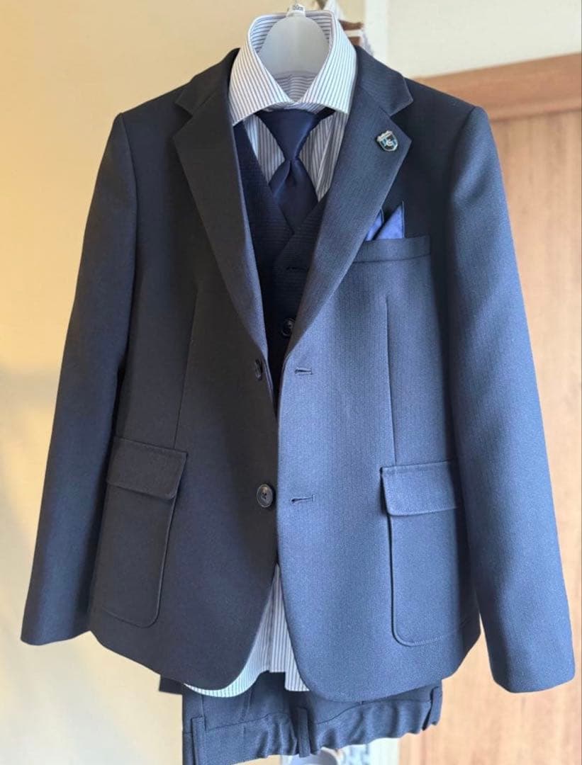 【極美品】CHOPIN 7点セット ネイビー スーツ　150cm ショパン 卒業