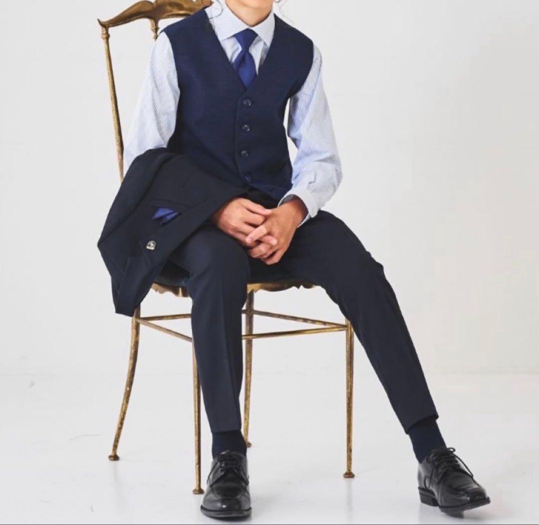 【極美品】CHOPIN 7点セット ネイビー スーツ　150cm ショパン 卒業