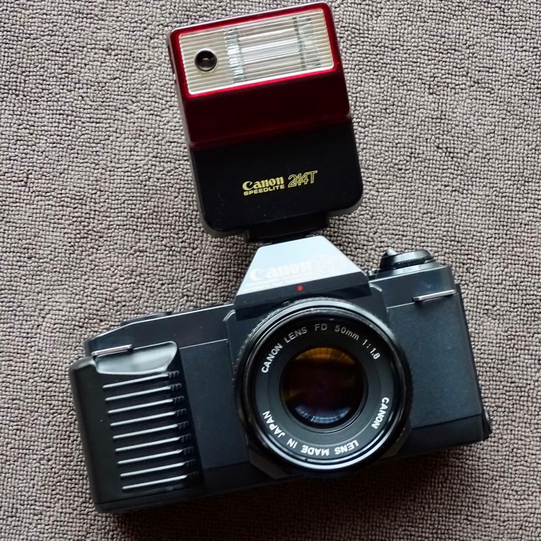 【ほぼ美品】Canon T50 FD 50mm 1:1.8 フラッシュ244T