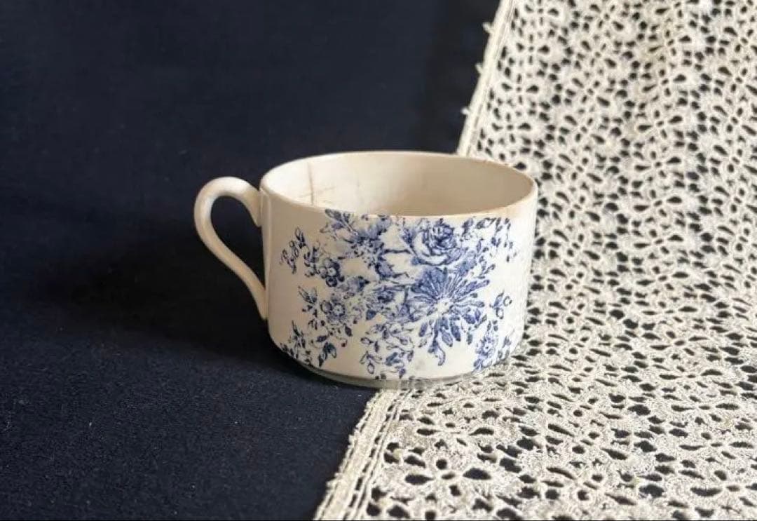 フランスアンティーク ショコラカップ サルグミンヌ ジアン クレイユモントロー