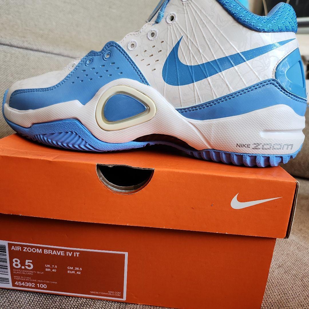 Nike Air Zoom Brave IV IT 8.5 ホワイト/ブルー