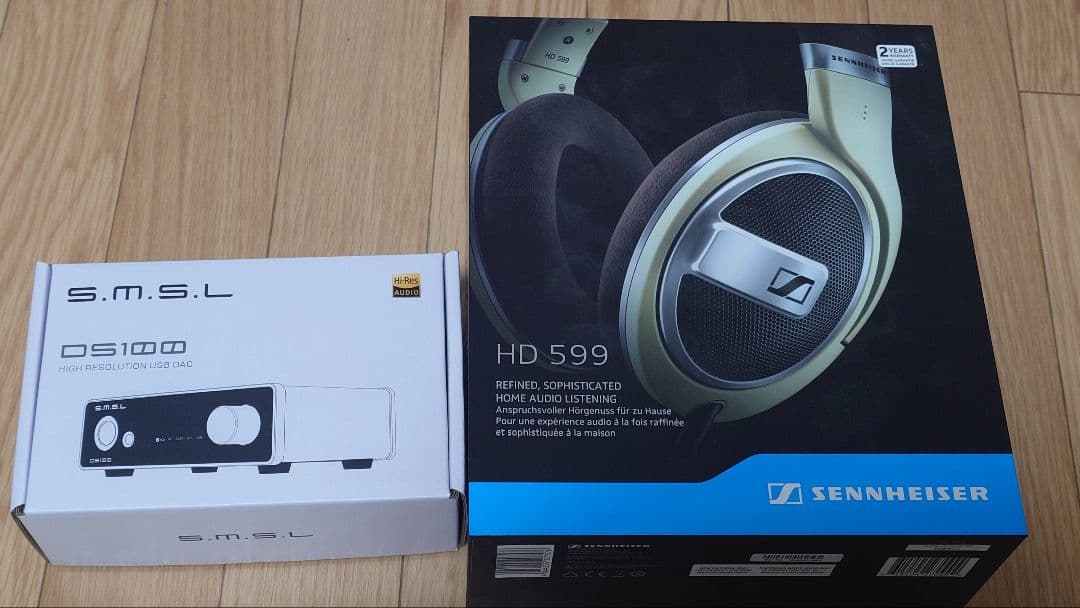 HD599 ＆ハイレゾ対応 USB DAC & 4.4mmバランスケーブル付き