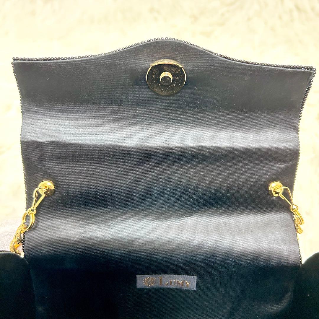 極美品✨ LUMY はしもと ビーズ ハンド ショルダーバッグ 2way
