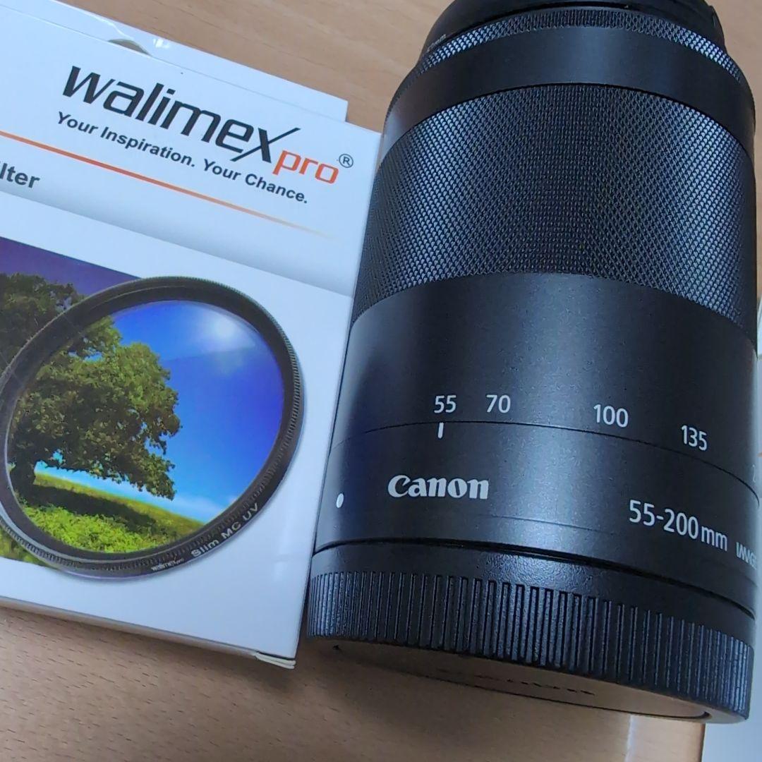 【SALE】Canon EOS M100 ブラック レンズ2種フード フィルター