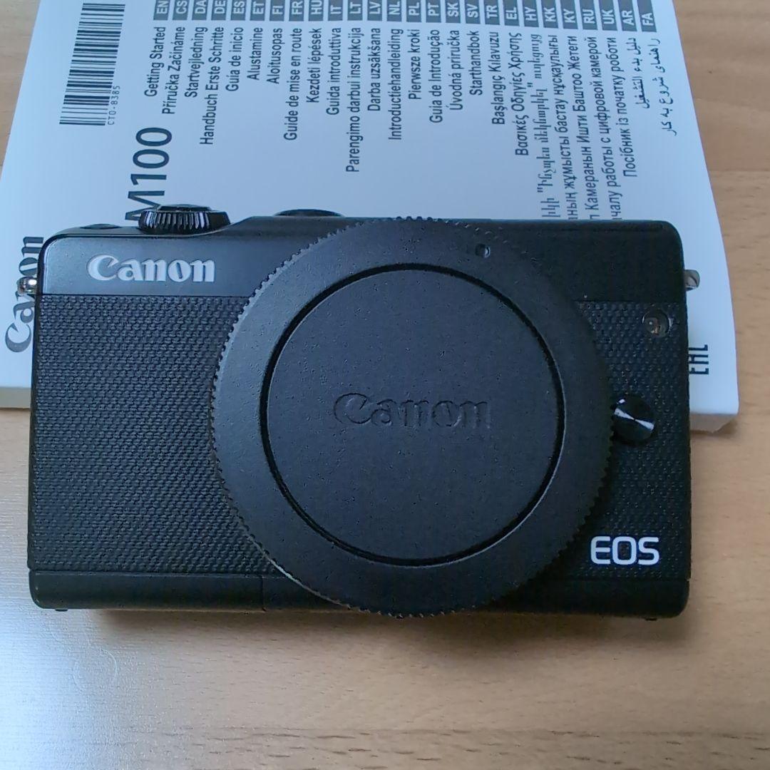 【SALE】Canon EOS M100 ブラック レンズ2種フード フィルター