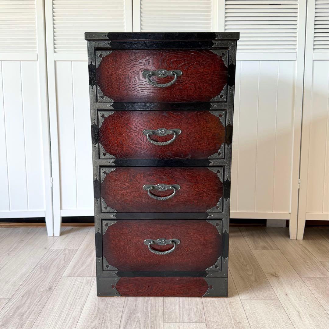 専用出品 筑後民芸家具 時代箪笥 民芸箪笥 収納家具 整理箪笥　装飾金具