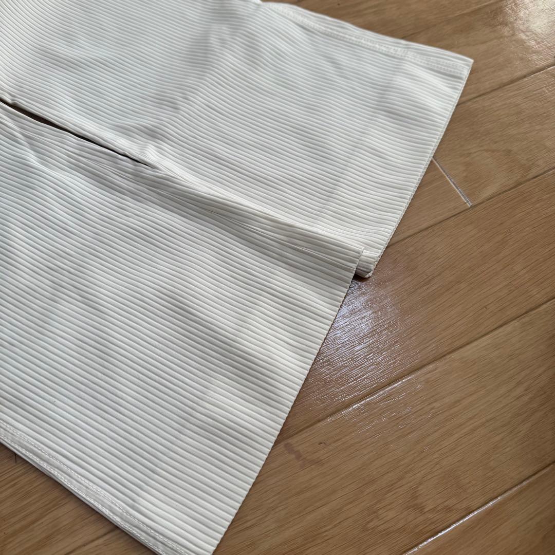 CHANEL シャネル フレアパンツ 01P ホワイト サイズ34 XS