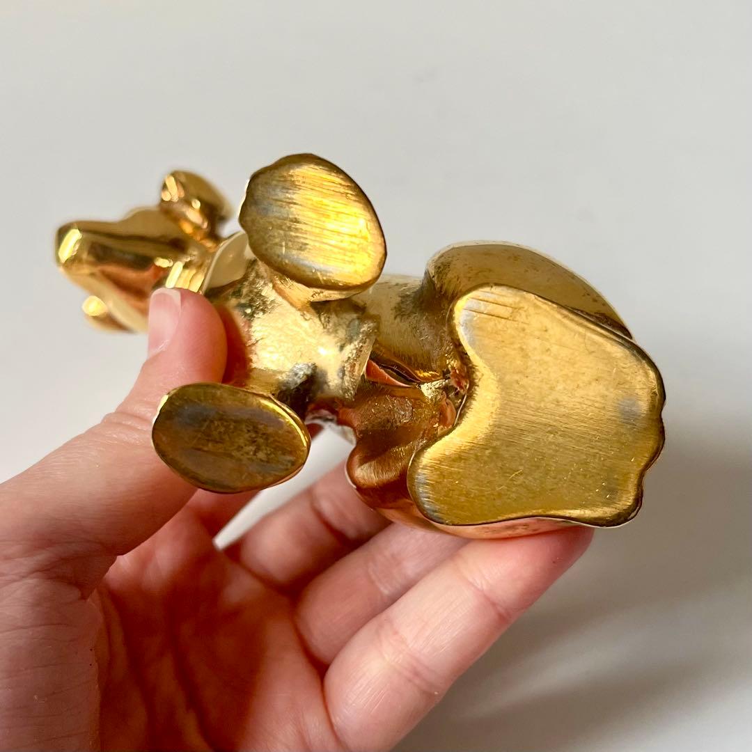 【稀少品】 VICTOR ビクター犬 ニッパー犬 金属製 ゴールド 昭和レトロ