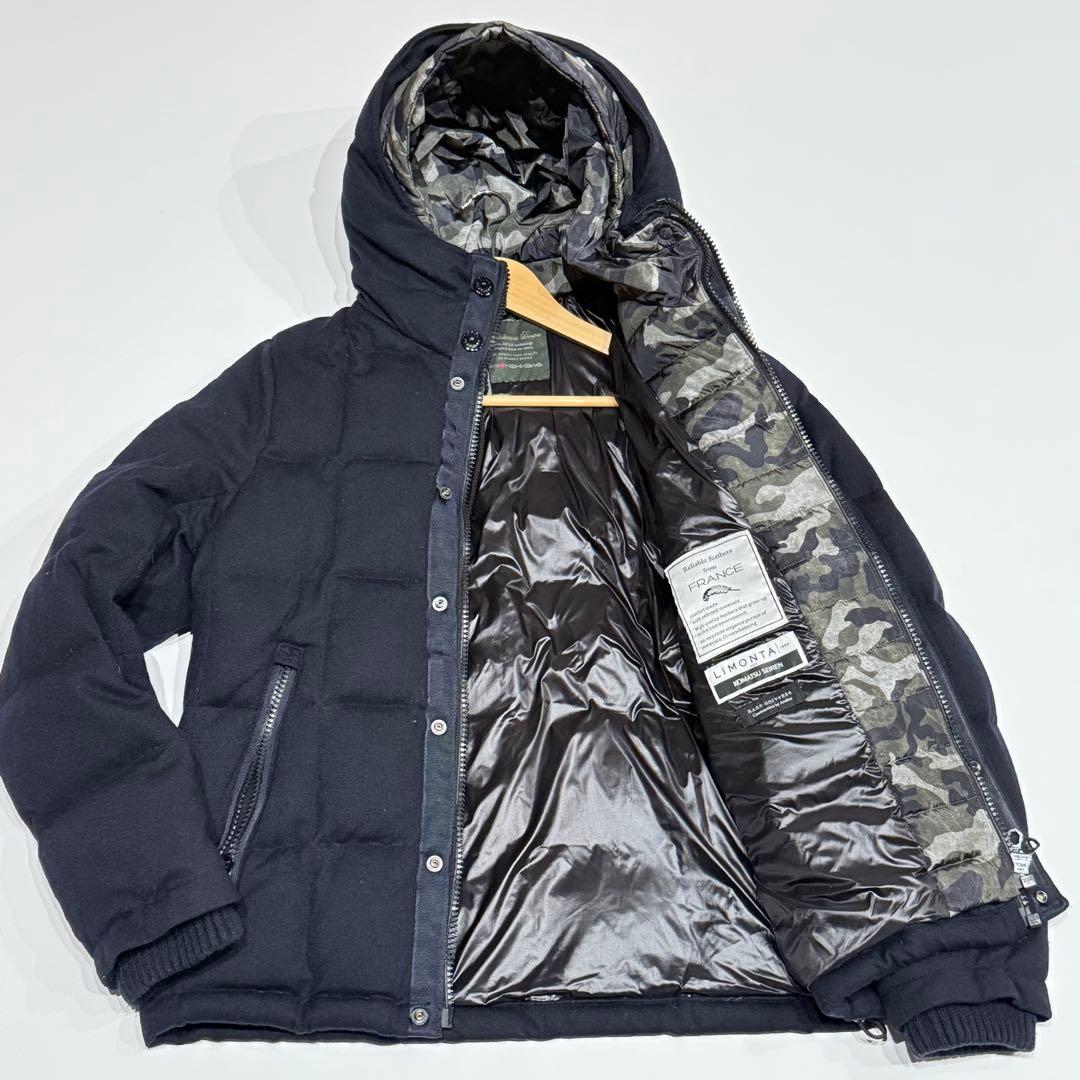 ✨美品 L✨ナノユニバース 西川ダウン リモンタ 迷彩 別注 フランスダウン