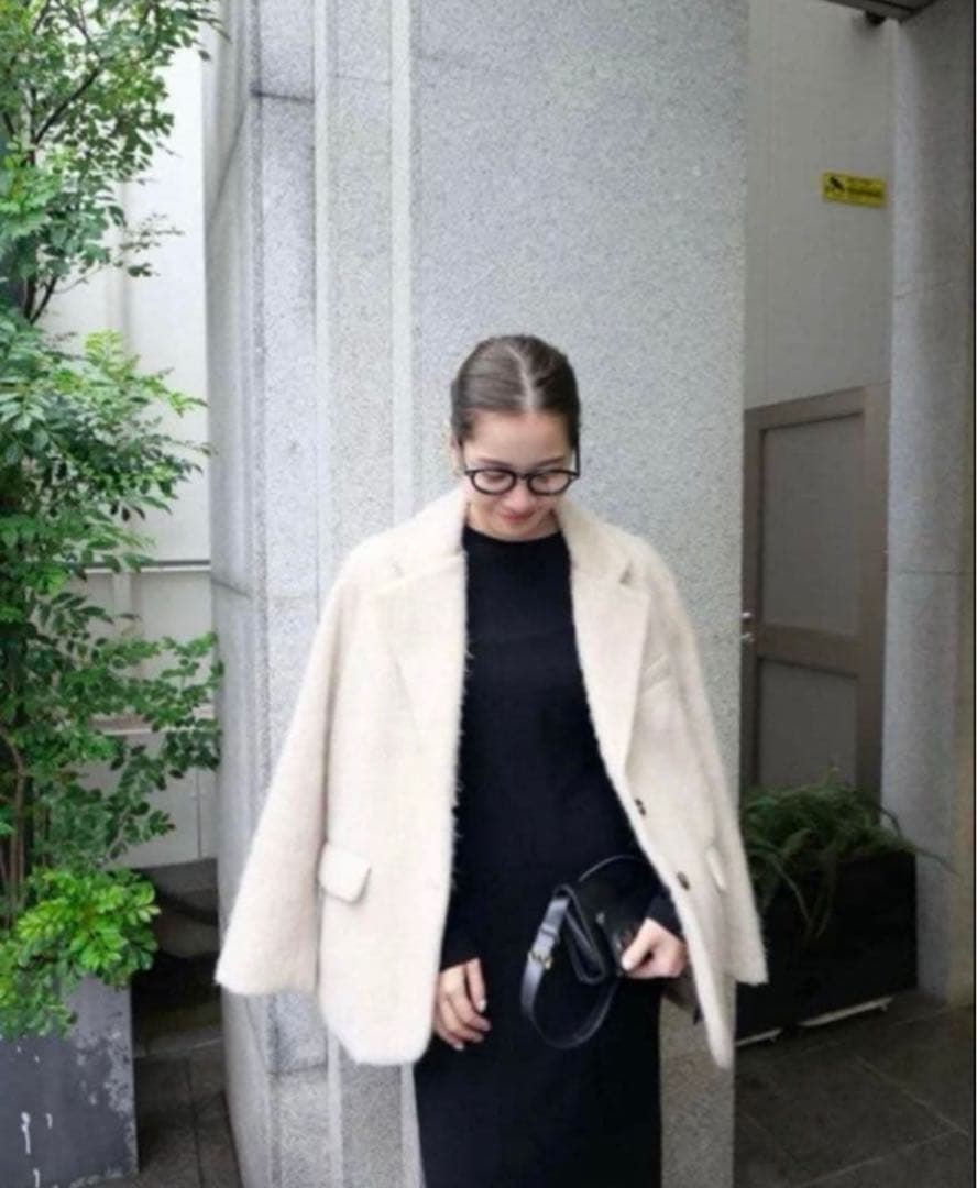 basement online モヘアシャギージャケットコート