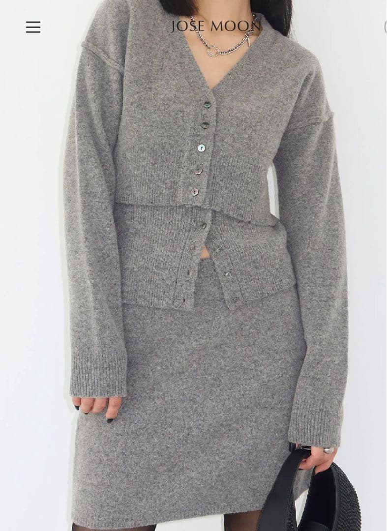 JOSEMOON ジョゼムーン ENSEMBLE KNIT CARDIGAN