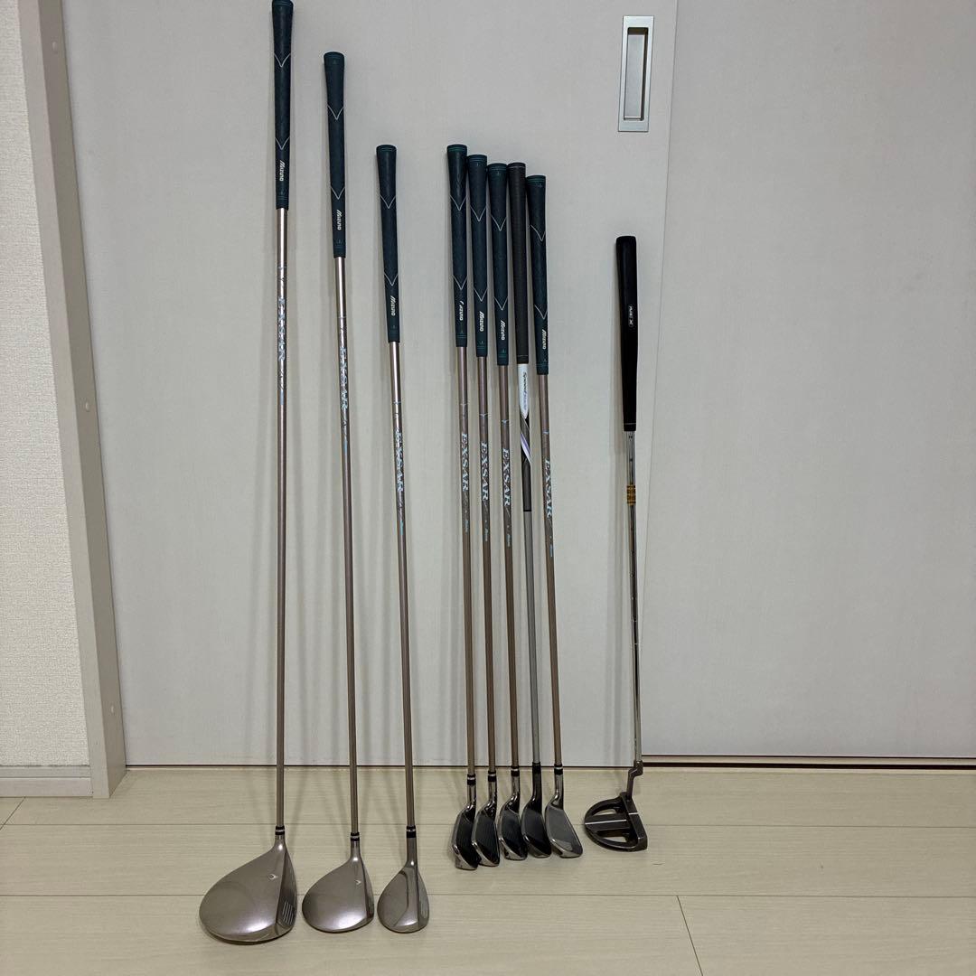 ミズノ ゴルフクラブセット 9本 右 フレックスL ユーラス