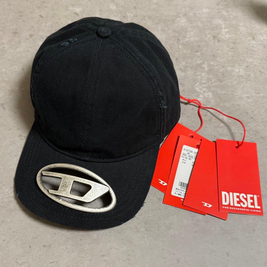 DIESEL ディーゼル C-BEAST-A1 ブラック メタルロゴ 正規品！