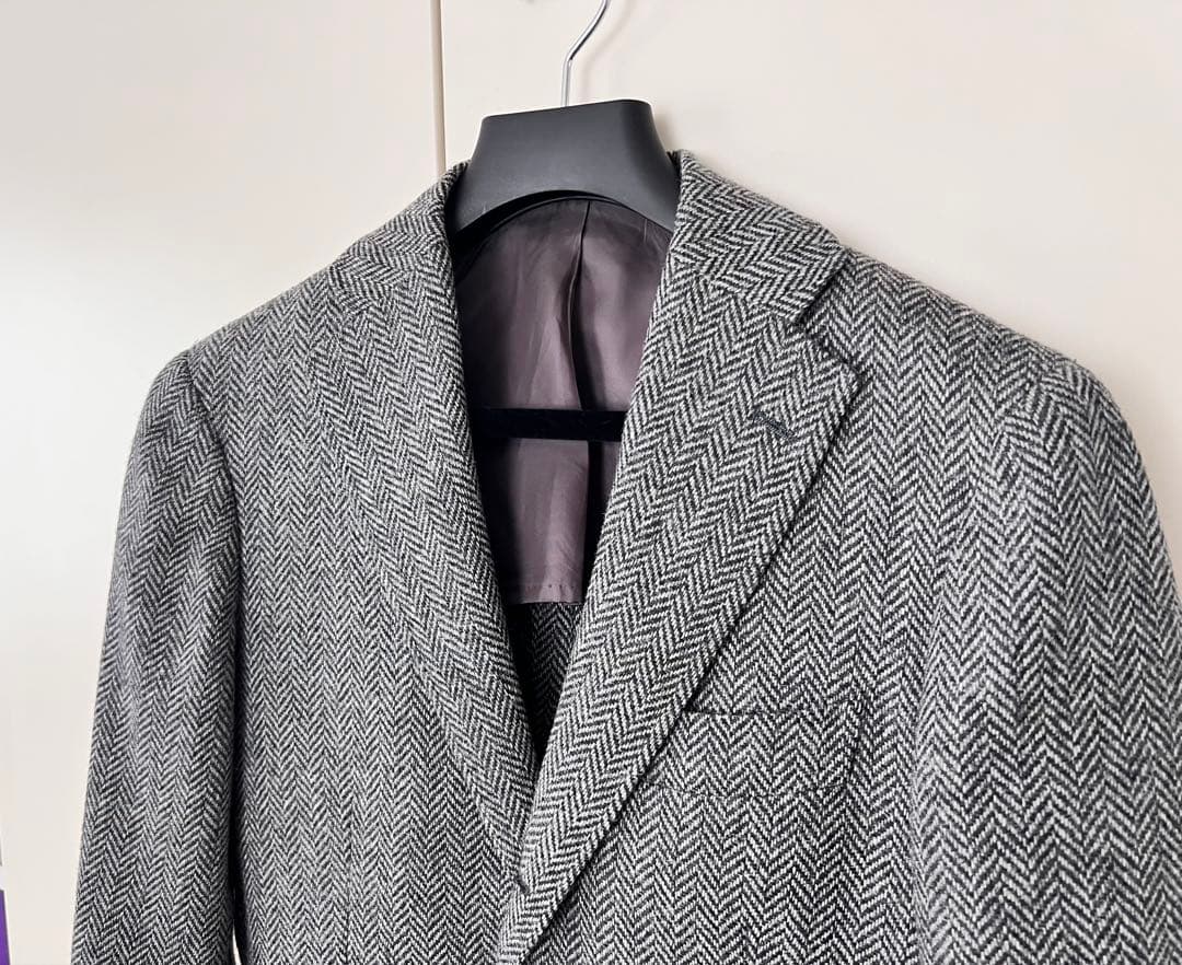 美品: Ring Jacket ×guji ヘリンボーン ジャケット