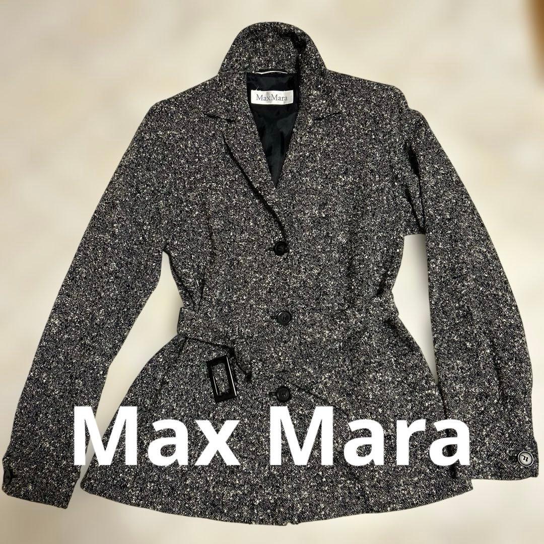 MaxMara テーラードジャケット ブラック・ホワイト