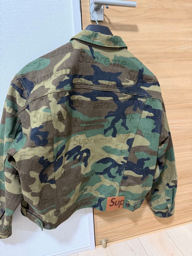 Jacquard Logos Denim Trucker Jacket Mサイズ