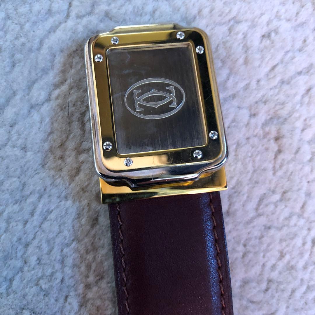 最終値下げ 最終美品 希少Cartier サントス ベルトレディース メンズ