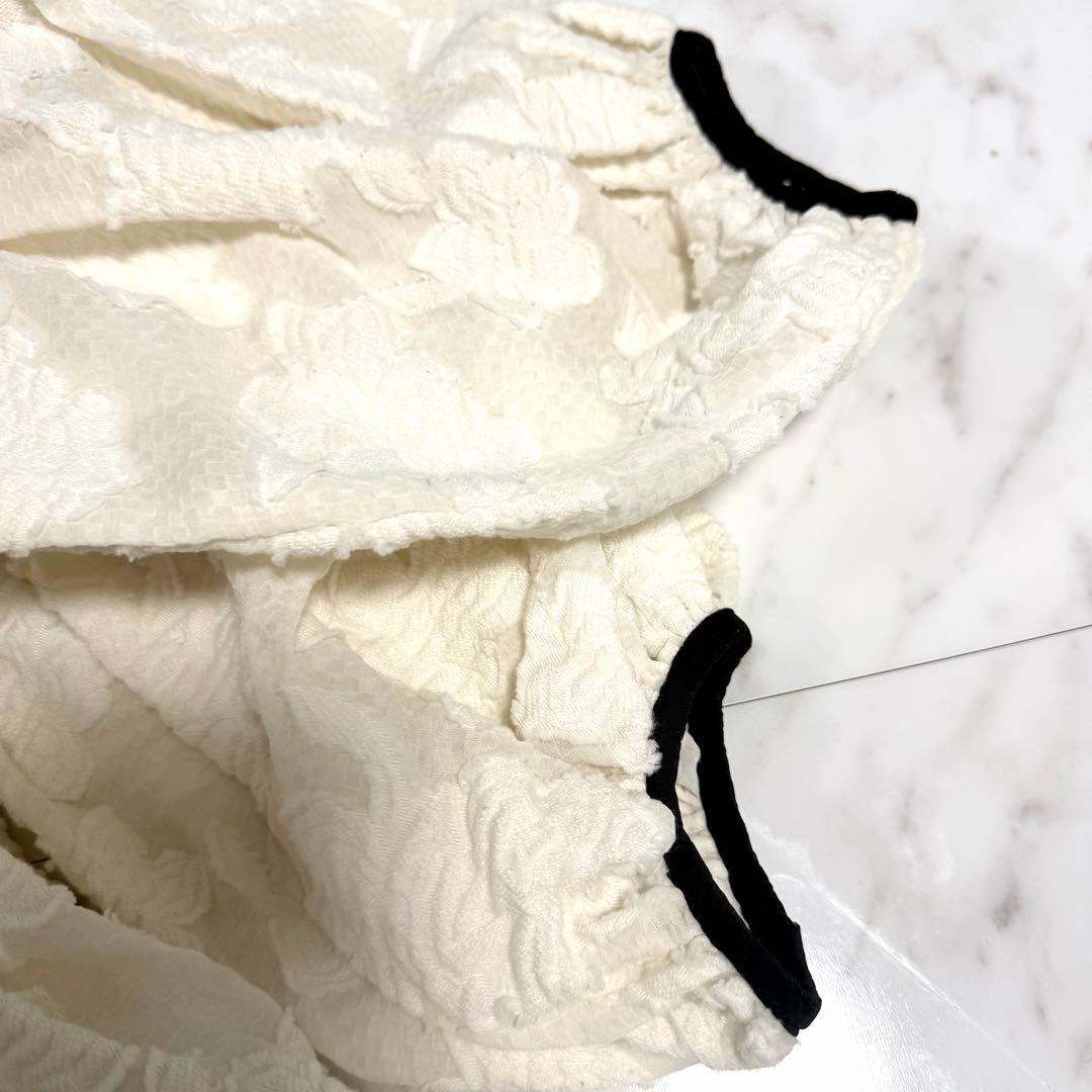 【美品】完売品✨️セブンテン パイピング ティアード トップス レース ホワイト