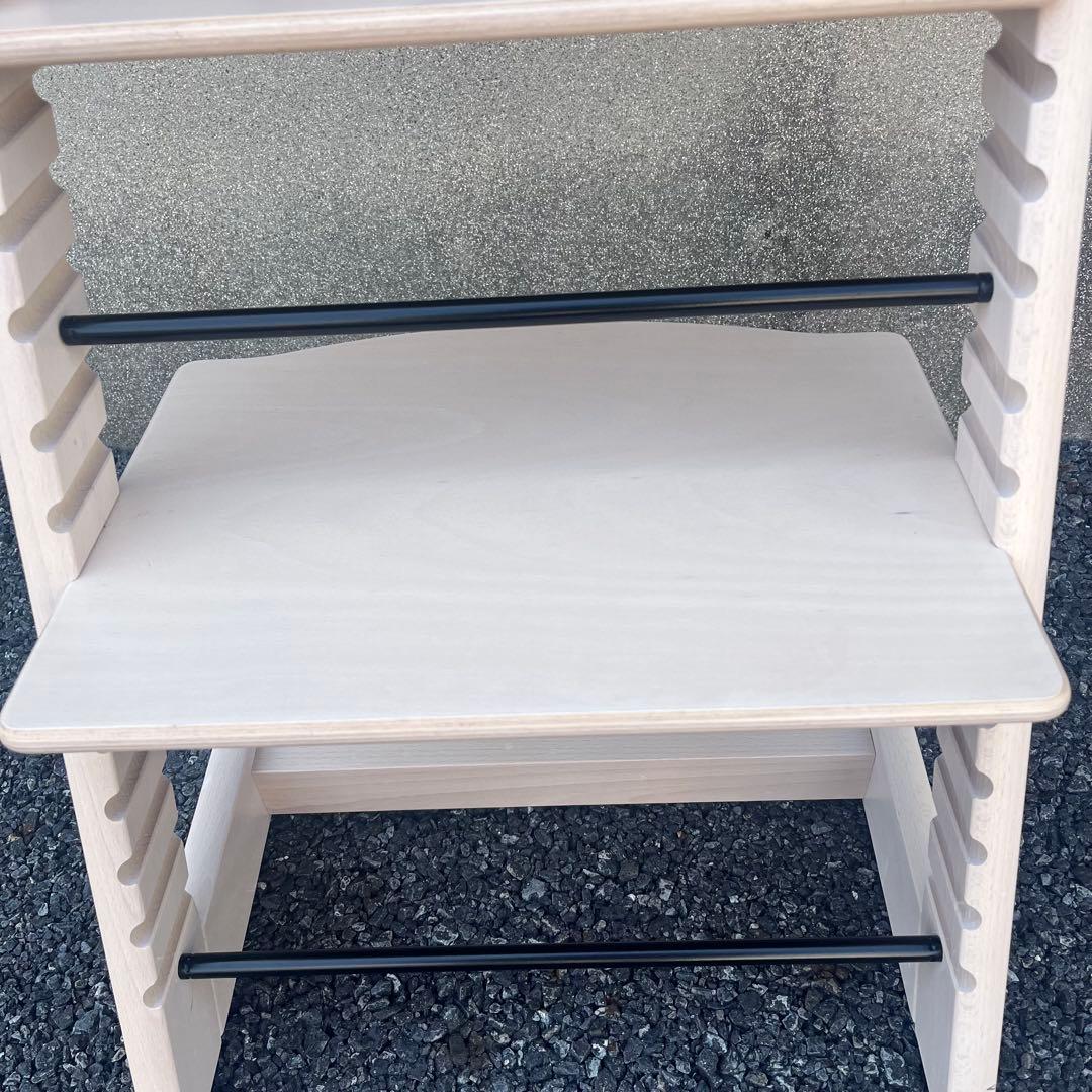 美品　ストッケ トリップトラップ シリアル7 ホワイトウォッシュ ハイチェア