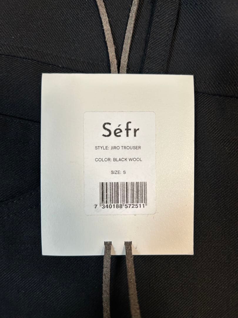 パンツ sefr JIRO TROUSER \"BLACK WOOL\"