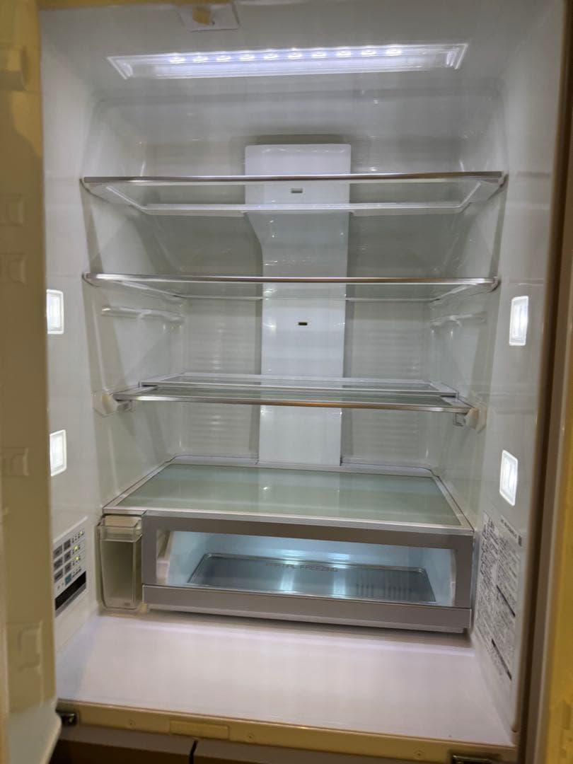 【SALE下】 Panasonic 500L 観音開き冷蔵庫、ナノイー木目調